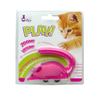 Cuerda Cat Love Ratón Mecánico Rosado