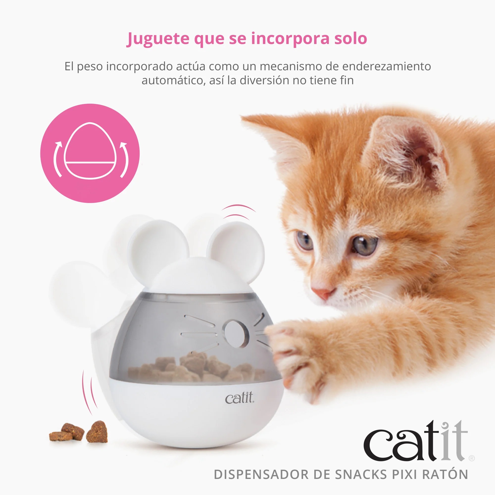 Dispensador Catit Pixi Golosinas Ratón - Imagen 3