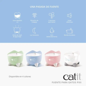 BEBEDERO CATIT PIXI FUENTE BEBEDERA CELESTE