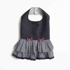 Vestido Mezclilla Rayas con Forro S-M