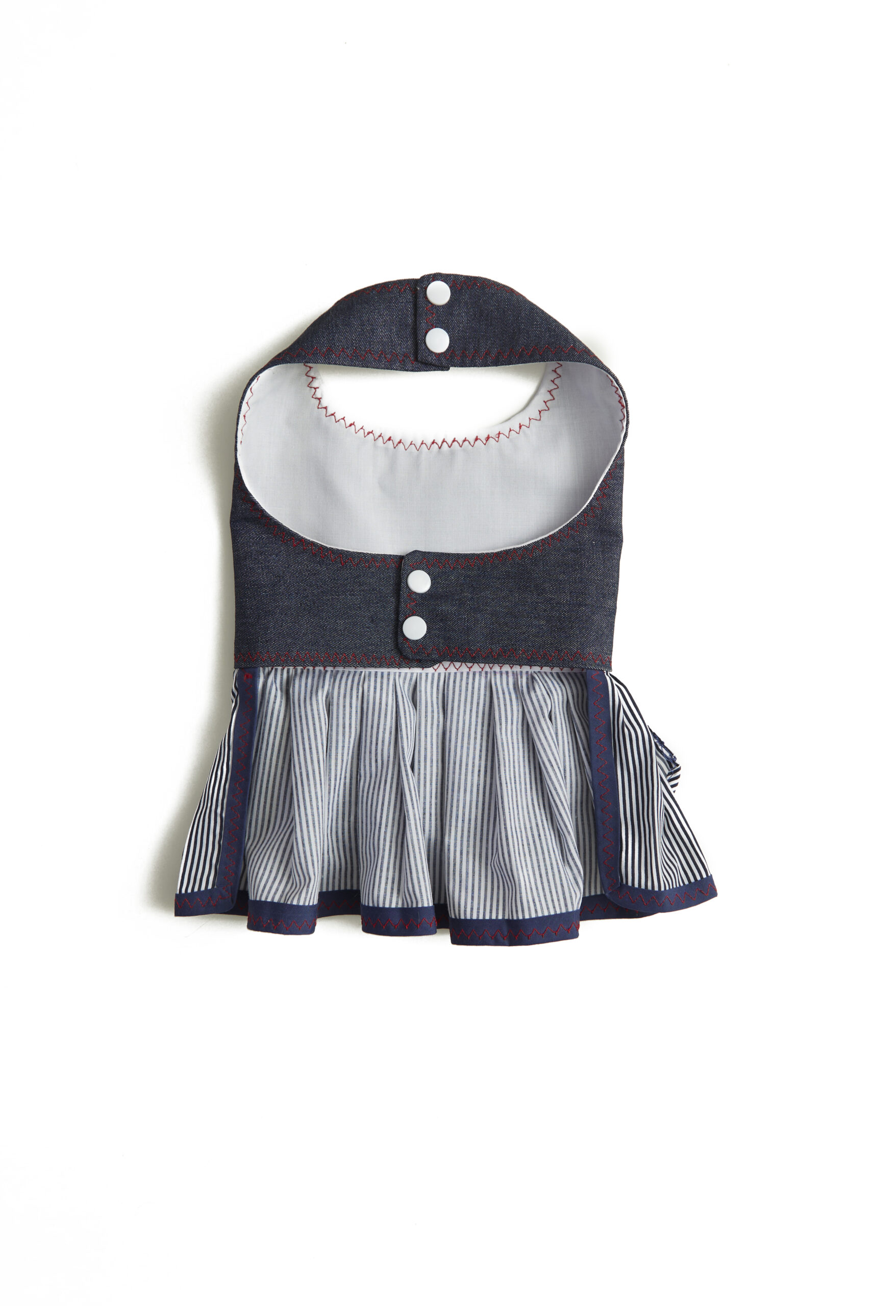 Vestido Mezclilla Rayas con Forro S-M - Imagen 4