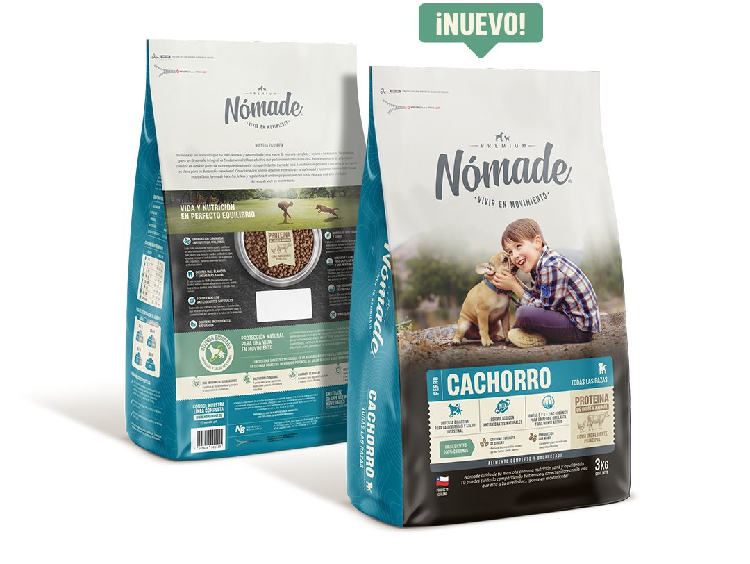 Alimento Seco Nómade Cachorro 3 kg.