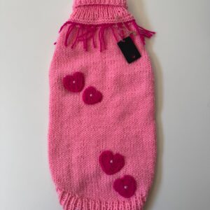 Chaleco Rosado Corazones Fucsia M-L