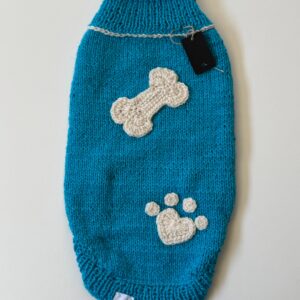 Chaleco Celeste con Hueso y Patita M-L