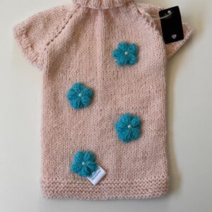 Chaleco Rosado Flores Azul S-M