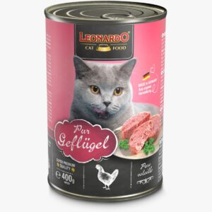Alimento Húmedo Leonardo Lata Ave 400 gr.