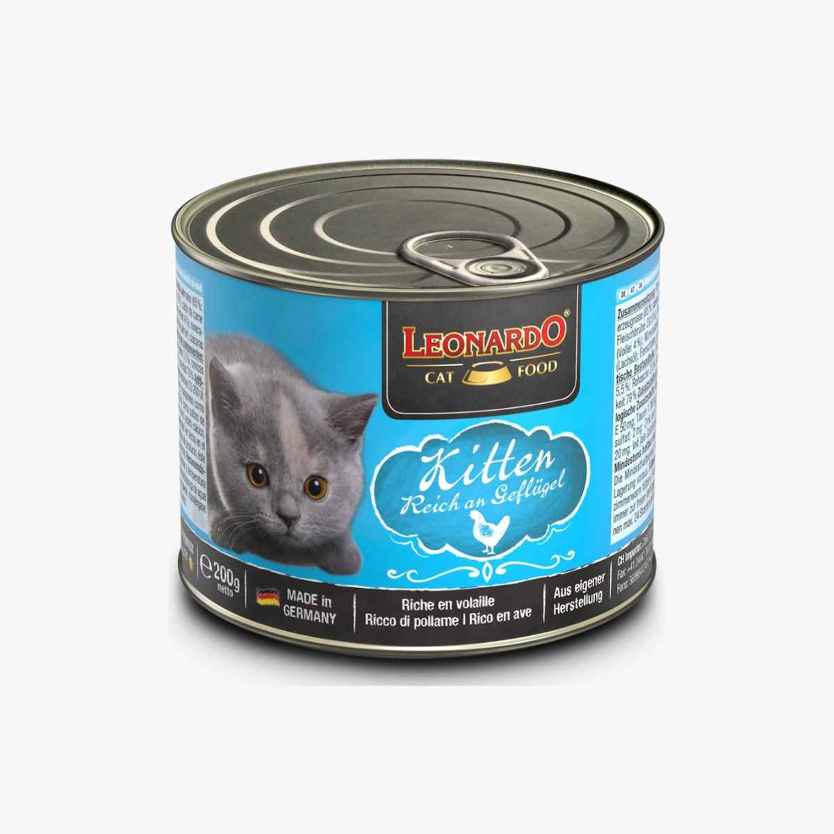 Alimento Húmedo Leonardo Kitten 200 gr.